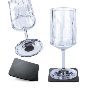 Silwy Outdoor-Weinglas Hightech-Kunststoffgläser, 2er-Set