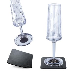 Silwy Outdoor-Champagnerglas Hightech-Kunststoffgläser, 2er-Set