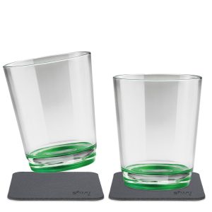 Silwy Outdoor-Becher Sour Green 2er-Set magnetisch