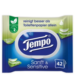 Tempo Feuchttücher sanft & sensitiv Aloe Vera 42 Stück