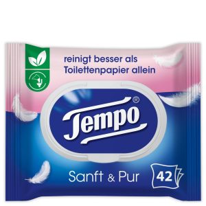 Tempo Feuchttücher sanft & pur parfumfrei 42 Stück