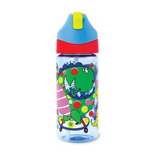 Rachel Ellen Trinkflasche Dinosaurier 350 ml, Hellblau