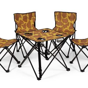 Zebraffo Camping-Sitzgarnitur Giraffe 5er Kids