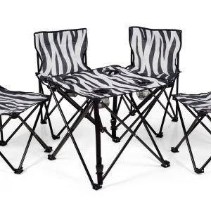 Zebraffo Camping-Sitzgarnitur Zebra 5er Kids