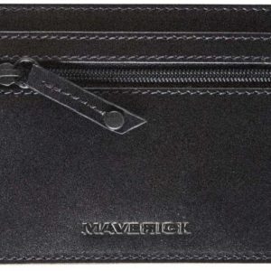Maverick Portemonnaie All Black 11.5 x 8.7 cm, Schwarz