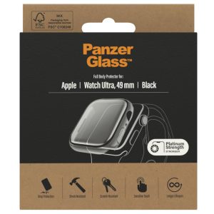 Panzerglass Displayschutz Full Body Apple Watch Ultra (49 mm) Schwarz
