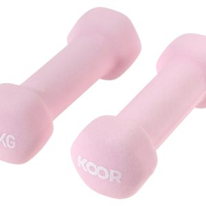 KOOR Kurzhantel-Set 0.5 kg, Rosa