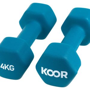 KOOR Kurzhantel-Set 4 kg, Türkis