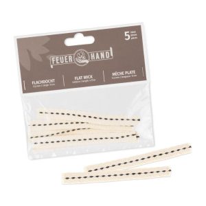 Feuerhand Flachdocht, 1.25 x 12 cm, 5 Stück