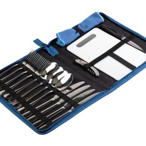 KOOR Outdoor-Besteck-Set 4 Personen, Blau