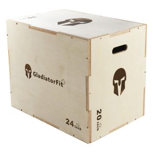 Gladiatorfit Sprung-Plyobox aus Holz 3 in 1