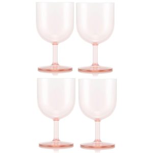 Bodum Outdoor-Weinglas Oktett 250 ml, Rosa, 4 Stück