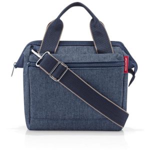 Reisenthel Umhängetasche Allrounder Cross Herringbone Dark Blue