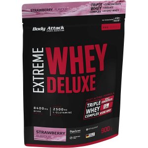 Body Attack Pulver Extreme Whey Deluxe Erdbeere 900 g