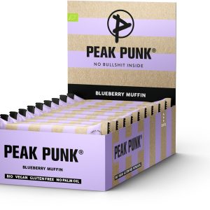 PEAK PUNK Bio Oat Flapjack – Blueberry Muffin 12 x 60 g