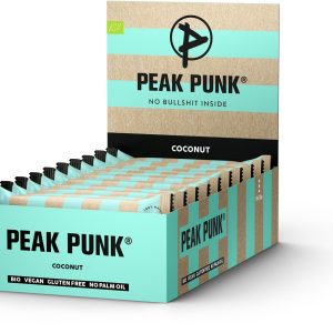 PEAK PUNK Riegel Bio Energy Bar – Coconut 15 x 38 g