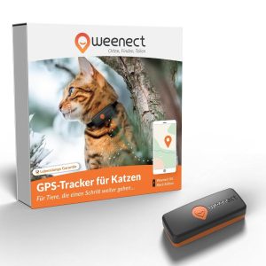 Weenect GPS-Tracker XS für Katzen, Schwarz
