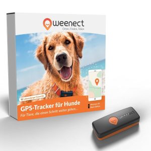 Weenect GPS-Tracker XS für Hunde, Schwarz