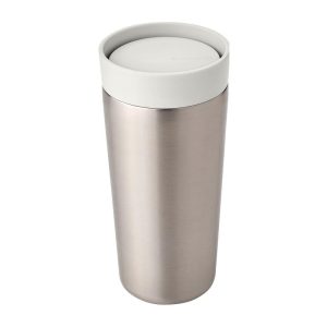 Brabantia Thermobecher Make & Take 360 ml, Hellgrau/Silber