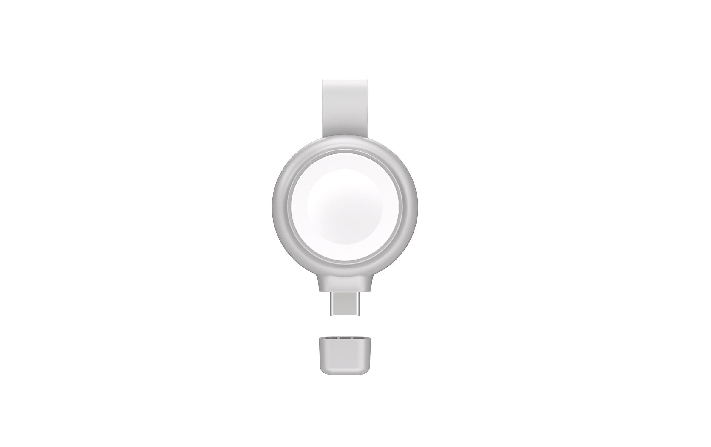 4smarts Ladekabel Apple Watch Charger QI2.0 Silber