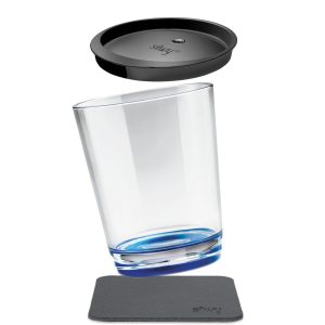 Silwy Magnet-Kunststoff-Trinkbecher Triple Blau
