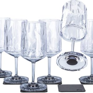 Silwy Magnet-Kunststoffgläser, 6er-Set, 3 dl