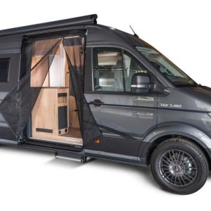 Van Quito Moskitonetz mit Schiebetüren, rechts
