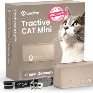tractive GPS-Tracker CAT Mini LTE, Braun