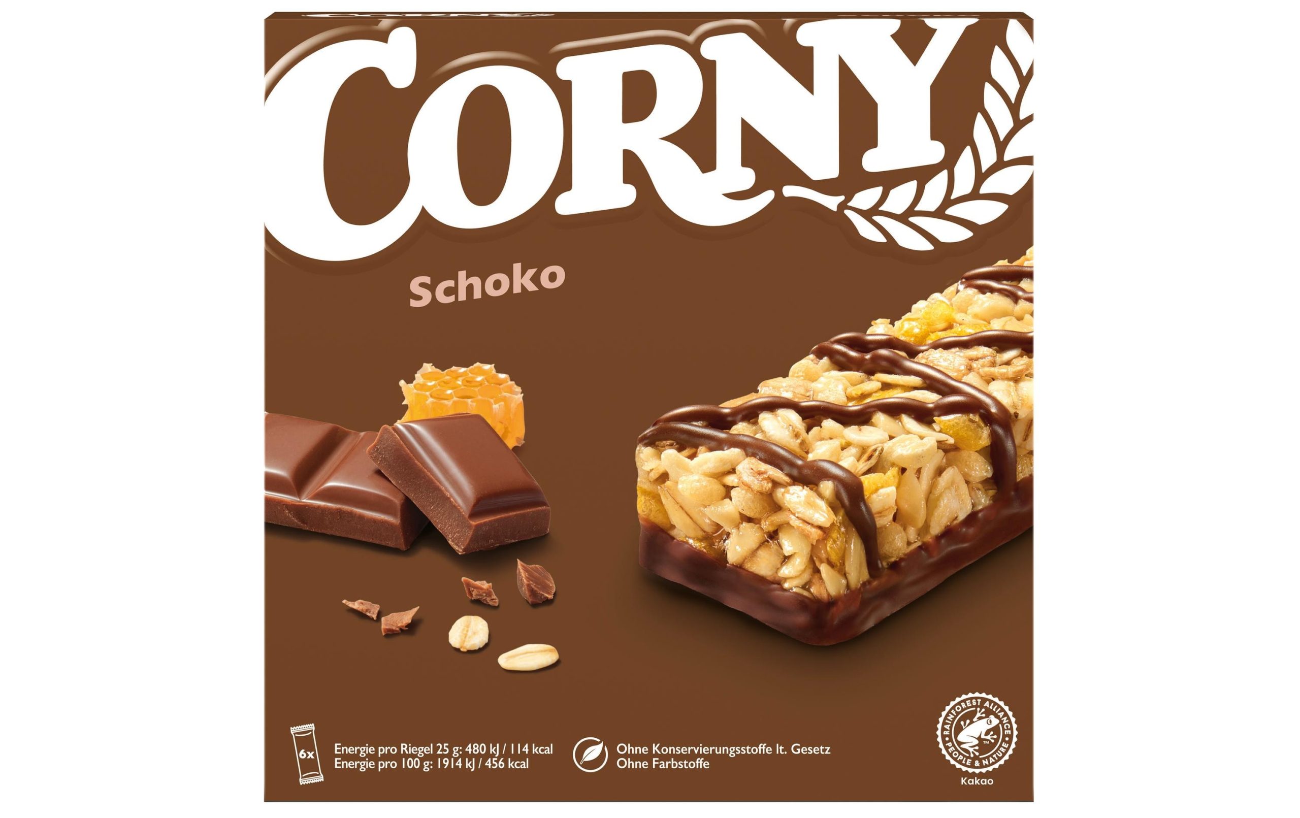 Corny Riegel Schoko 6 x 25 g