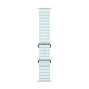 Apple Ocean Band 49 mm Kristallblau/Grau