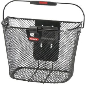 Klick-Fix Velokorb Uni mit Lampenclip Schwarz