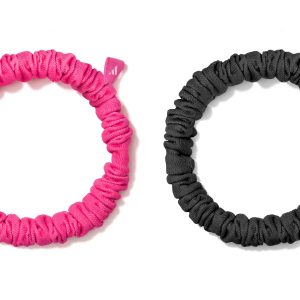 adidas Hair Scrunchies Schwarz und Lucid Pink