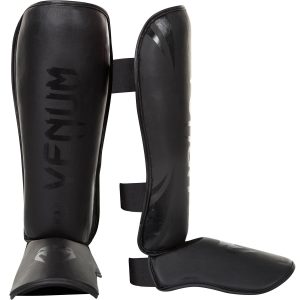 Venum Challenger Standup Shin Guards, Matt/Schwarz GR XL