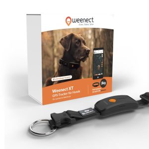 Weenect GPS-Tracker für Hunde XT mit Halsband schwarz