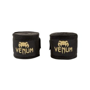 Venum Kontact Boxing Handwraps Schwarz / Gold, 4 m