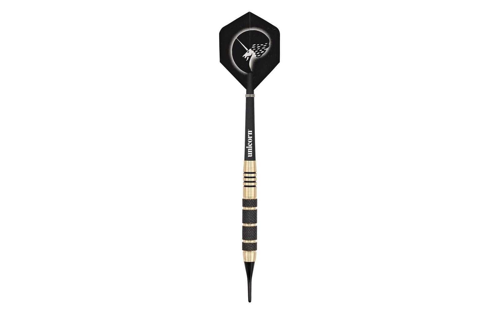 Unicorn Dartpfeile S/T Core Plus Win Black Brass - 19G, 3er Set