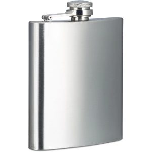 relaxdays Outdoor-Flachmann Silber, 200 ml