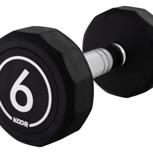 KOOR Kurzhantel 6 kg, Schwarz