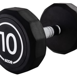 KOOR Kurzhantel 10 kg, Schwarz