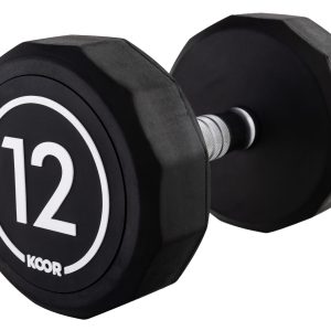 KOOR Kurzhantel 12 kg, Schwarz