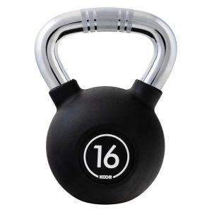 KOOR Kettlebell 16 kg, Schwarz