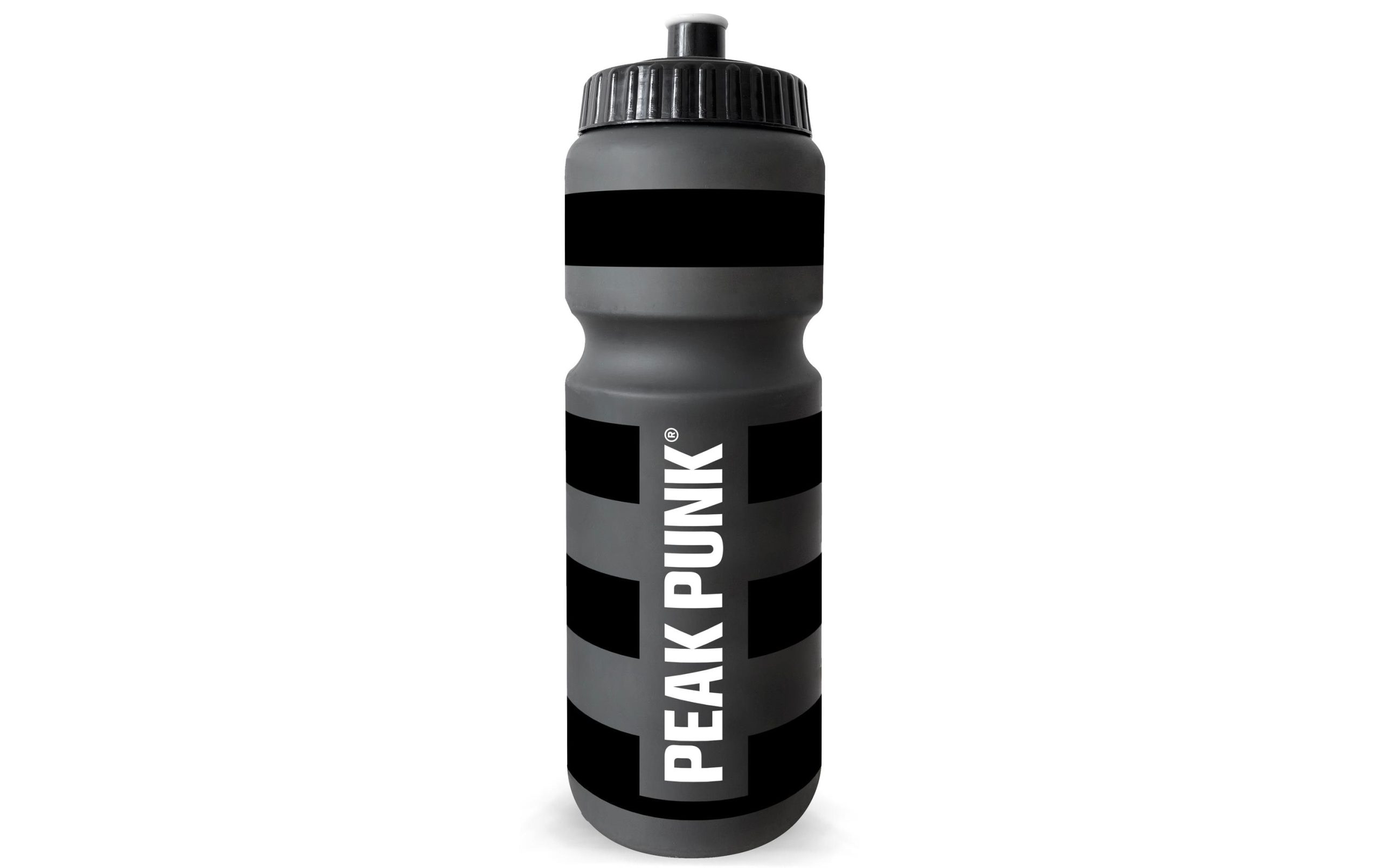 PEAK PUNK Trinkflasche Biobased Sport Bottle 750 ml, Clearblack