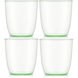 Bodum Outdoor-Becher Kvadrant 350 ml, Grün, 4 Stück