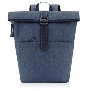 Reisenthel Freizeitrucksack Rolltop Backpack Herringbone Dark Blue