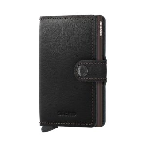 SECRID Portemonnaie Miniwallet Braun/Schwarz