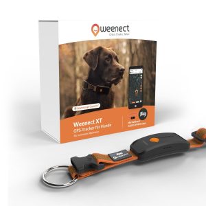 Weenect GPS-Tracker für Hunde XT mit Halsband orange
