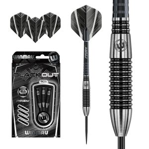 Winmau Dartpfeile Steeldart Blackout 3 Stück