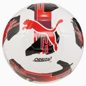 PUMA Fussball Orbita 6 MS Rot/Weiss, Ballgrösse: 5