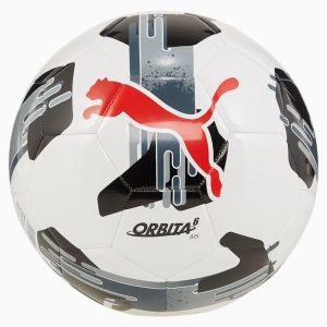 PUMA Fussball Orbita 6 MS Weiss-Schwarz, Ballgrösse: 5