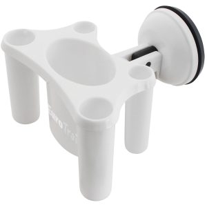 Eurotrail Zahnbürsten-Halter mit Saugnapf Weiss